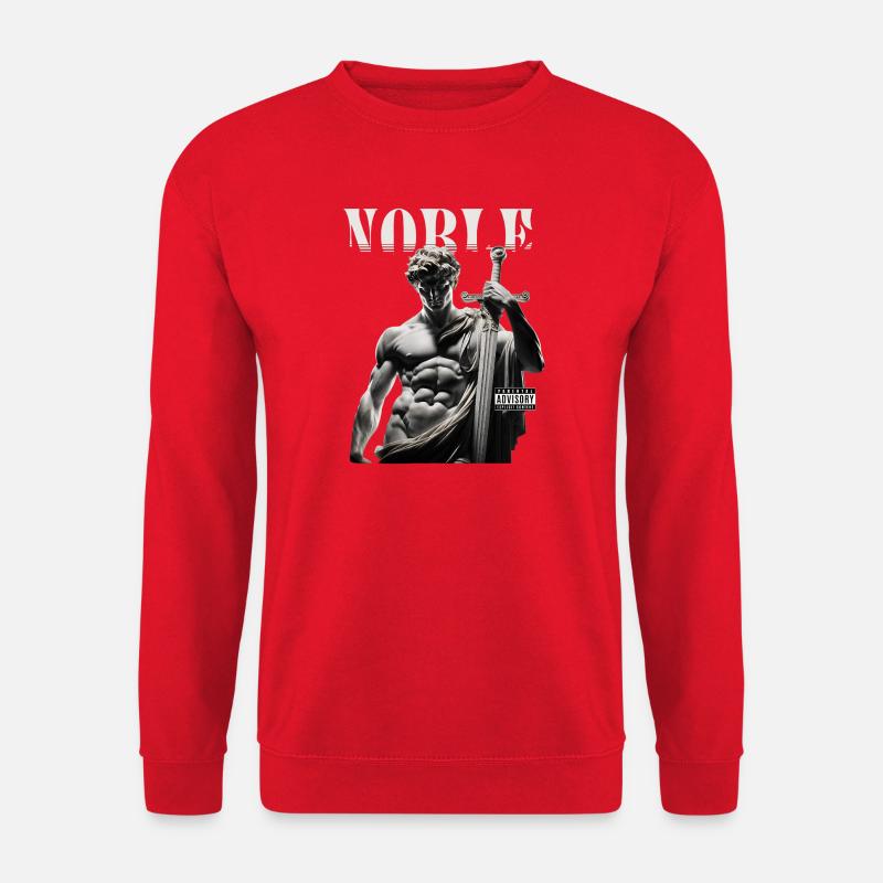 Noble David with Sword - Unisex Sweatshirt - red