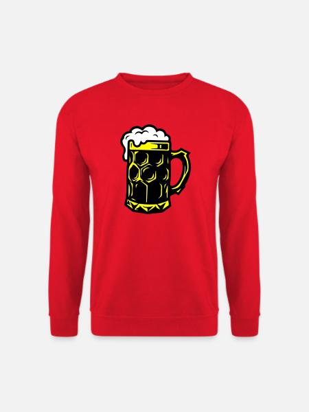 Beer Mug Symbol Booze - Unisex Sweatshirt - red