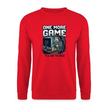 Noch ein Spiel - Unisex Pullover - Rot - Vorne - Alina (178cm) & Michal (187cm)