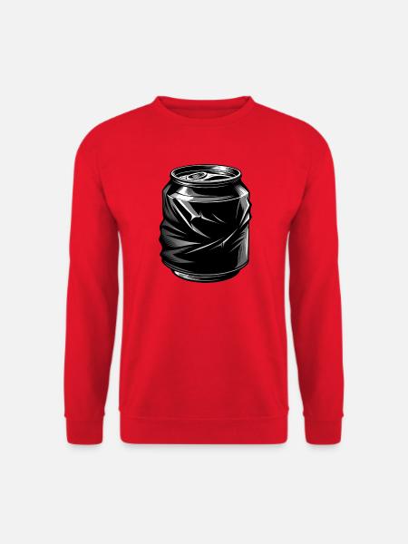 Zerstoßene Limonadendose - Unisex Pullover - Rot