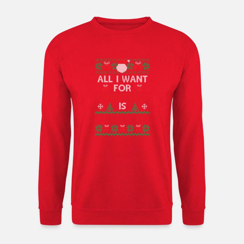 All I Want For Christmas Is ... (rot-grün-weiß) - Unisex Pullover - Rot