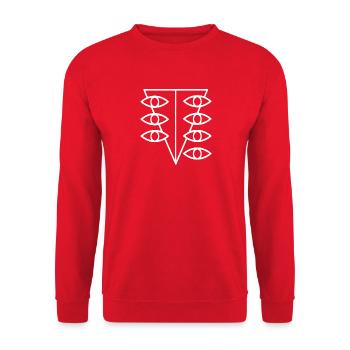 Seele-Logo - Unisex Pullover - Rot - Vorne - Alina (178cm) & Michal (187cm)