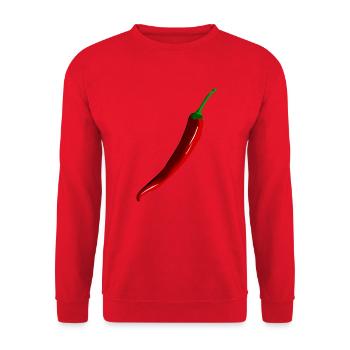 Du piment - Sweat-shirt Unisexe - rouge - Devant - Alina (178cm) & Michal (187cm)