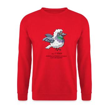 The Mougeon - Unisex Sweatshirt - red - Front - Alina (178cm) & Michal (187cm)