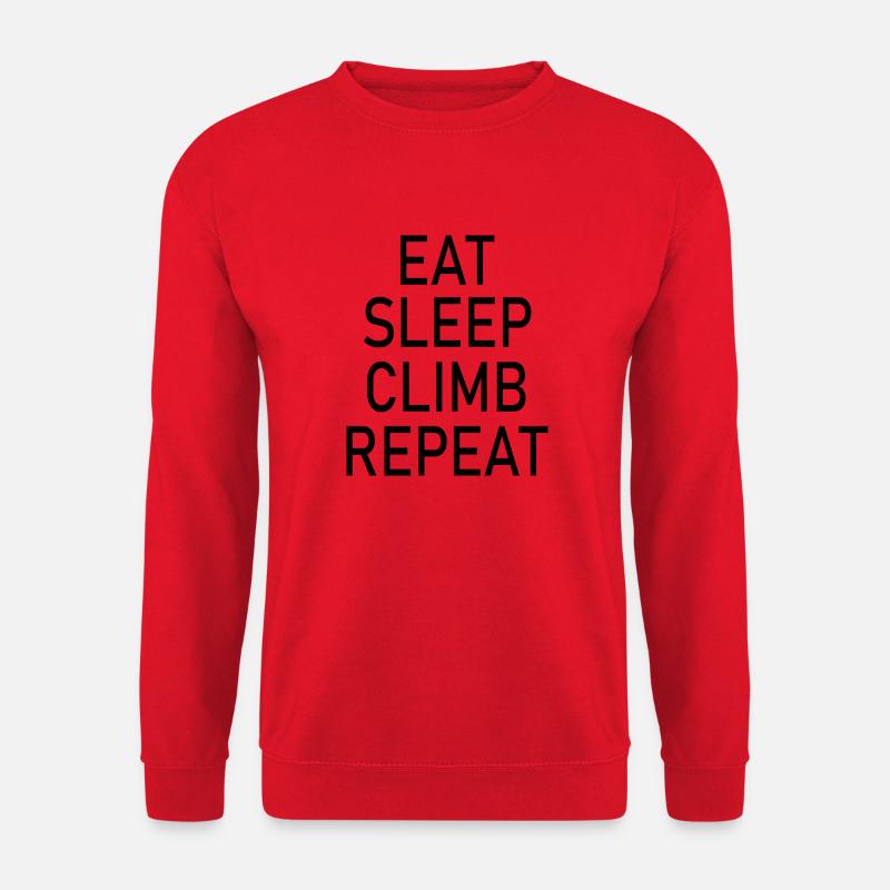 Bouldern Klettern Climbing - Unisex Pullover - Rot