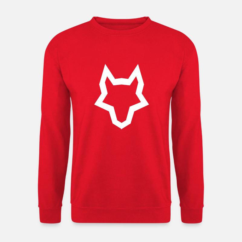 Wolf's Head Logo - Unisex Sweatshirt - red