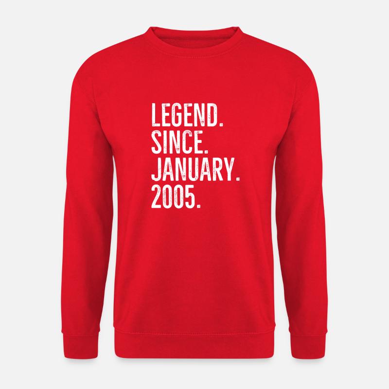 Legend Since January 2005 - Unisex Sweatshirt - red
