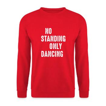 Dancing Dance Music - Unisex Sweatshirt - red - Front - Alina (178cm) & Michal (187cm)