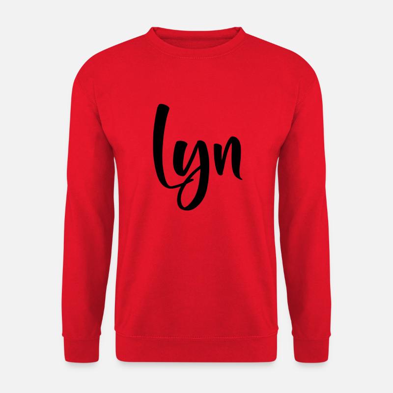 Name - Lyn - Unisex Sweatshirt - red