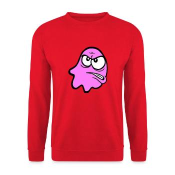 Knurri in pink - Unisex Pullover - Rot - Vorne - Alina (178cm) & Michal (187cm)