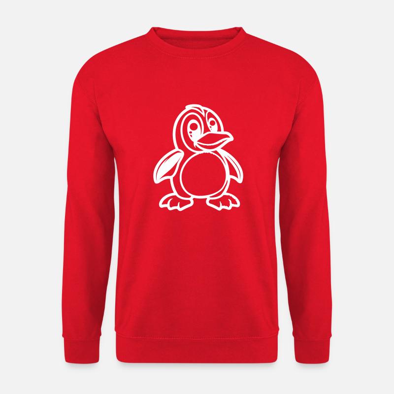 Bande dessinée Pingouin - Sweat-shirt Unisexe - rouge