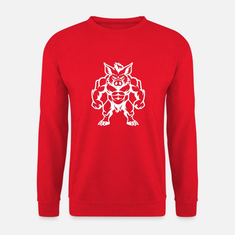 Bande dessinée Sanglier - Sweat-shirt Unisexe - rouge