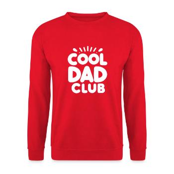 Cool Dad Club - Unisex Sweatshirt - red - Front - Alina (178cm) & Michal (187cm)