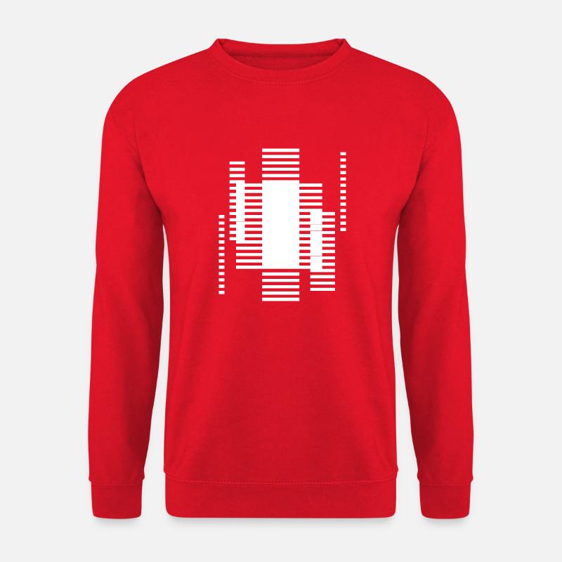 Conception de lignes abstraites - Sweat-shirt Unisexe - rouge