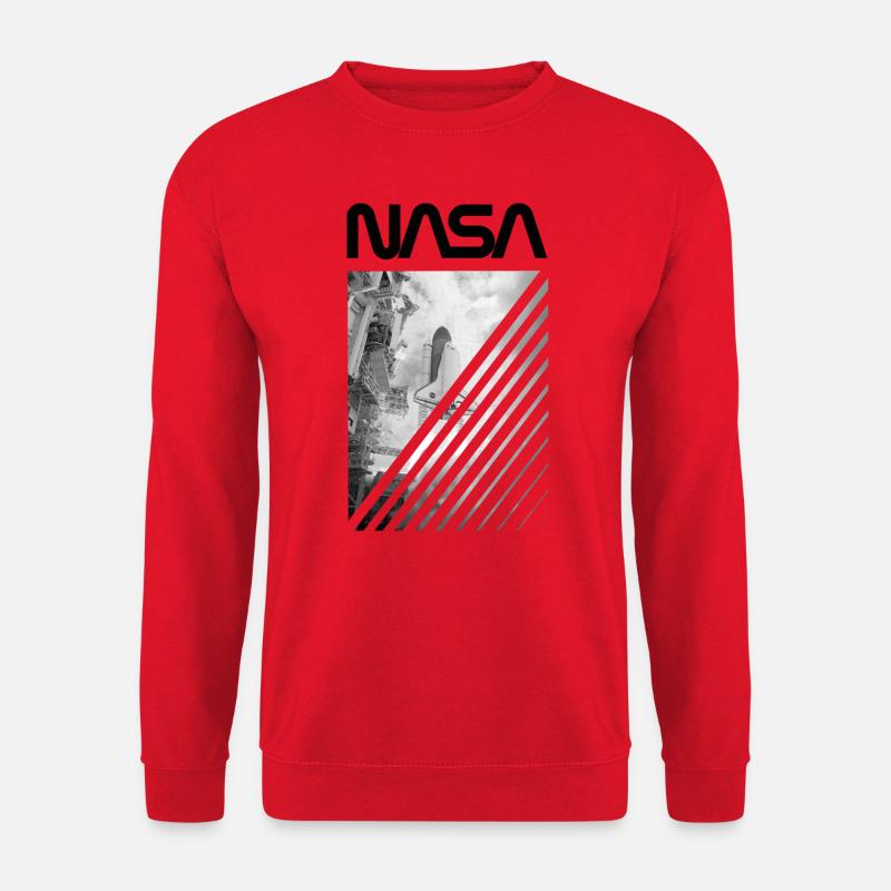 NASA Space Shuttle Start - Unisex Pullover - Rot