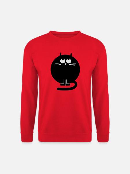 katze - Unisex Pullover - Rot