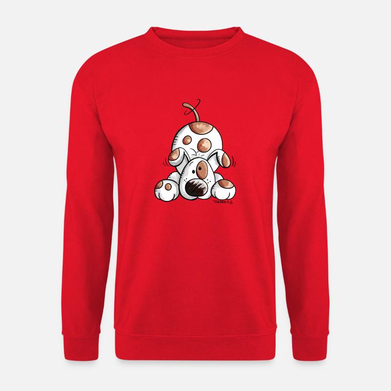 Drolliges Hundetier - Unisex Pullover - Rot