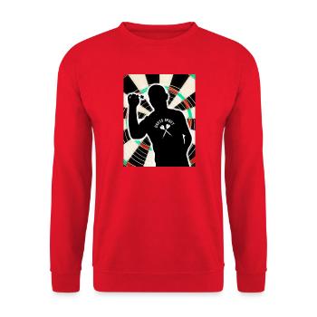 Sports de fléchettes - Sweat-shirt Unisexe - rouge - Devant - Alina (178cm) & Michal (187cm)