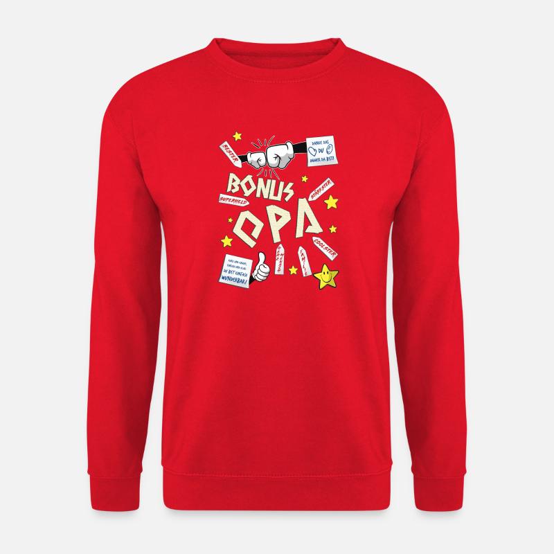 Bonusopa - Unisex Pullover - Rot