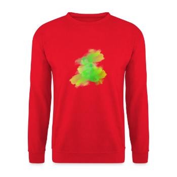 splash bunt farbe muster aufdruck comic style - Unisex Pullover - Rot - Vorne - Alina (178cm) & Michal (187cm)