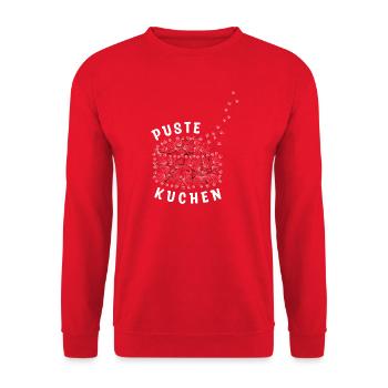 Pustekuchen - Pusteblume - Unisex Pullover - Rot - Vorne - Alina (178cm) & Michal (187cm)