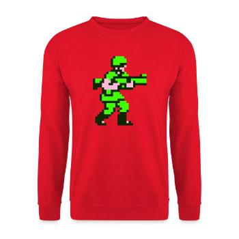 Soldat - Sweat-shirt Unisexe - rouge - Devant - Alina (178cm) & Michal (187cm)