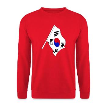 Drapeau de la Corée du Sud - Sweat-shirt Unisexe - rouge - Devant - Alina (178cm) & Michal (187cm)