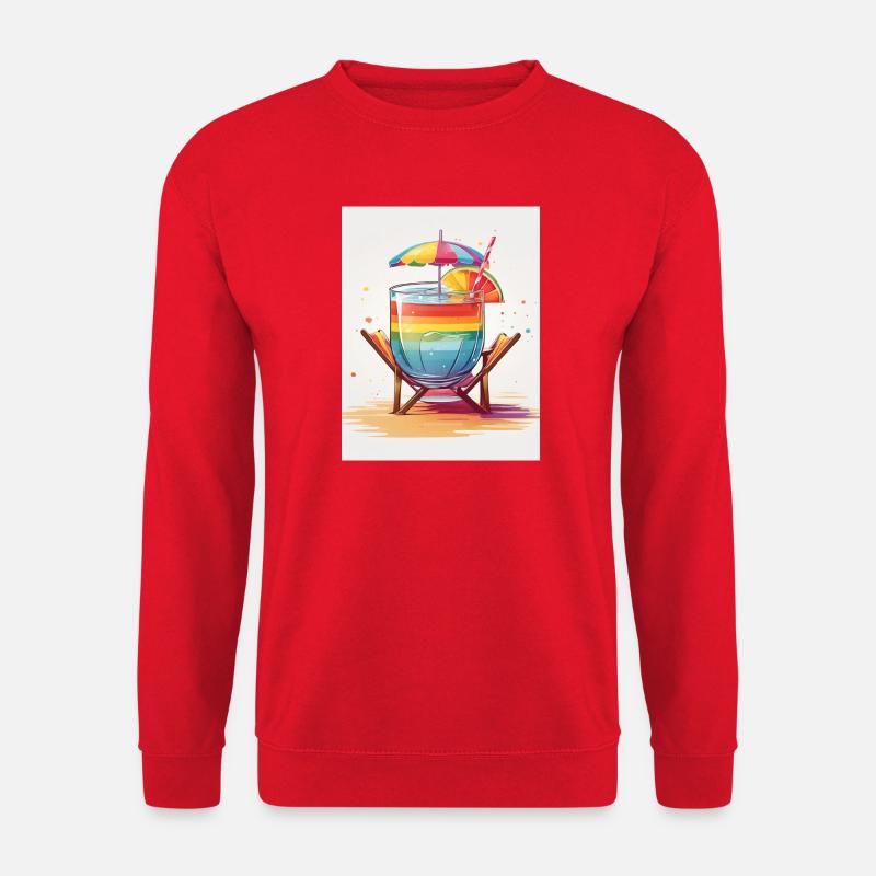 Rainbow Cocktail - Unisex Sweatshirt - red