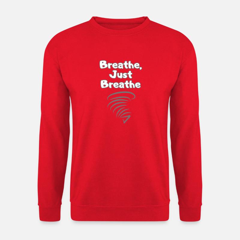 BREATH Self-Care – Self Love Statement - Unisex Sweatshirt - red