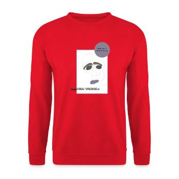 talk about feelings 1 - Unisex Sweatshirt - red - Front - Alina (178cm) & Michal (187cm)