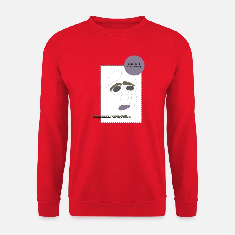 talk about feelings 1 - Unisex Pullover - Rot