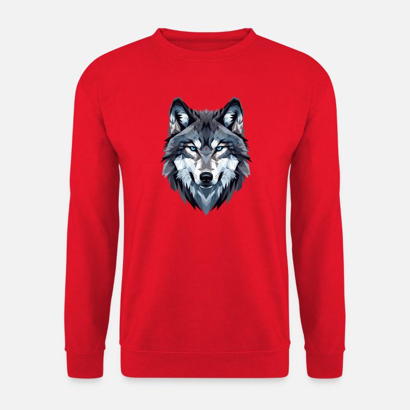 Wolf - Unisex Sweatshirt - red