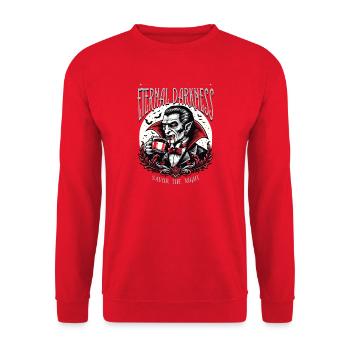 Toast aux ténèbres éternelles - Sweat-shirt Unisexe - rouge - Devant - Alina (178cm) & Michal (187cm)