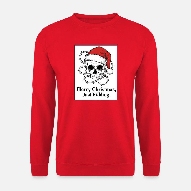 Weihnachtstotenkopf - Unisex Pullover - Rot