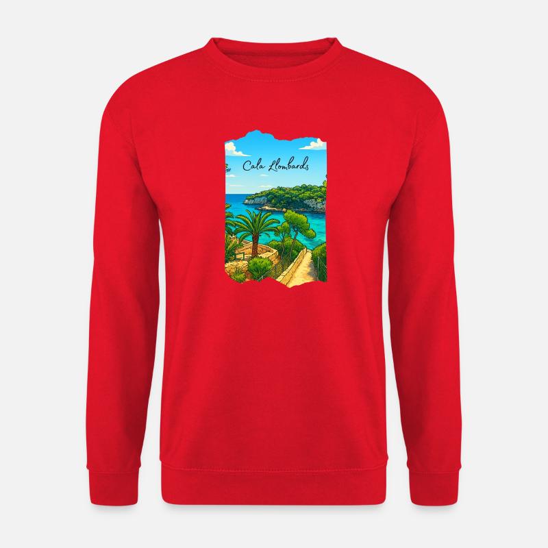 Cala Lombards - Mallorca - Unisex Pullover - Rot