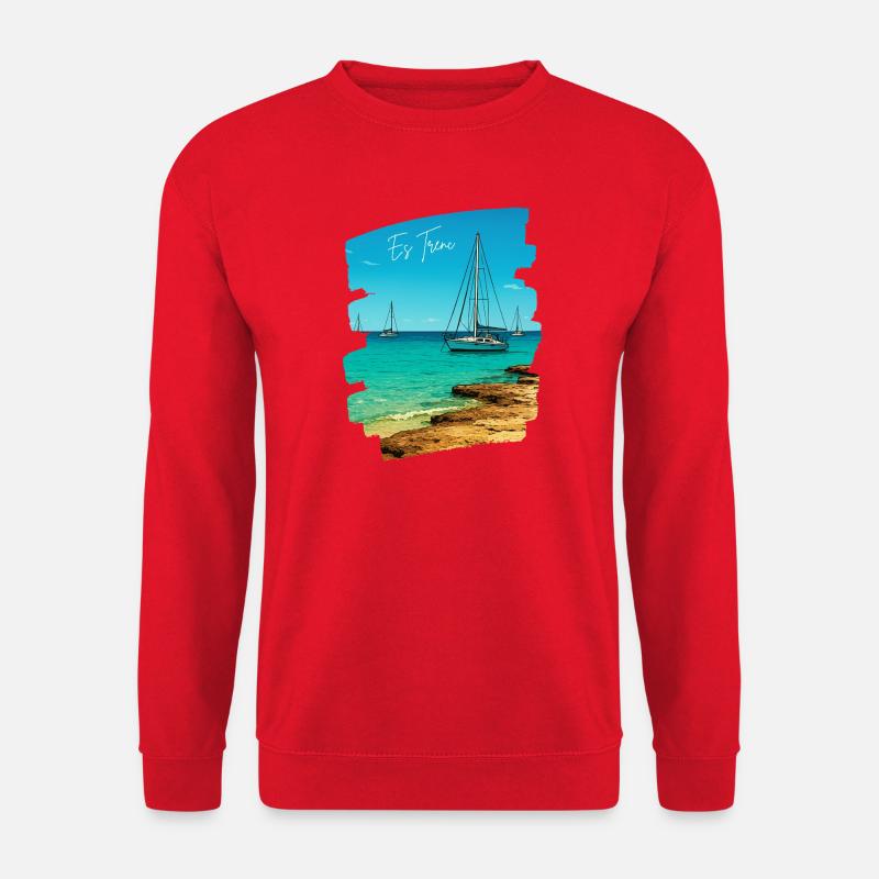 Es Trenc - Mallorca - Unisex Pullover - Rot