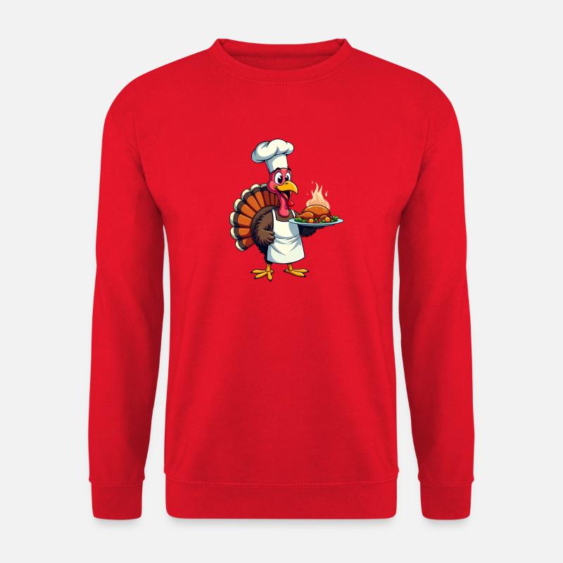 Thanksgiving Truthahn Koch Thanksgiving - Unisex Pullover - Rot