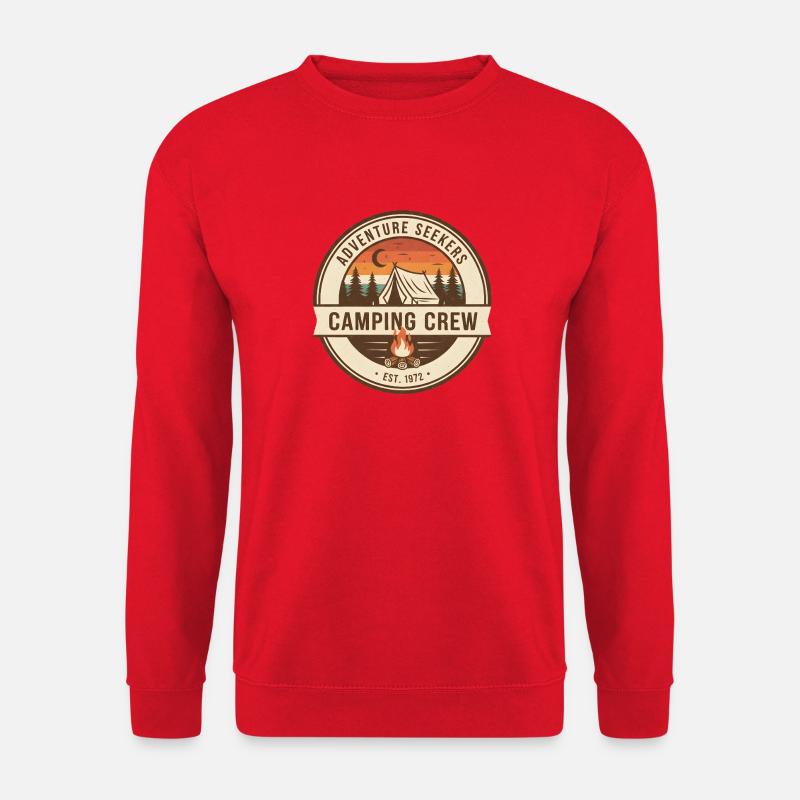 Camping Crew Abenteuer - Unisex Pullover - Rot