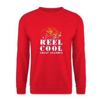 Grandpa Grandpa Grandchild Grandpa Grandpa - Unisex Sweatshirt - red - Front - Alina (178cm) & Michal (187cm)