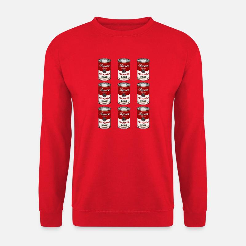 Feijoada Pork Can Pattern - Unisex Sweatshirt - red