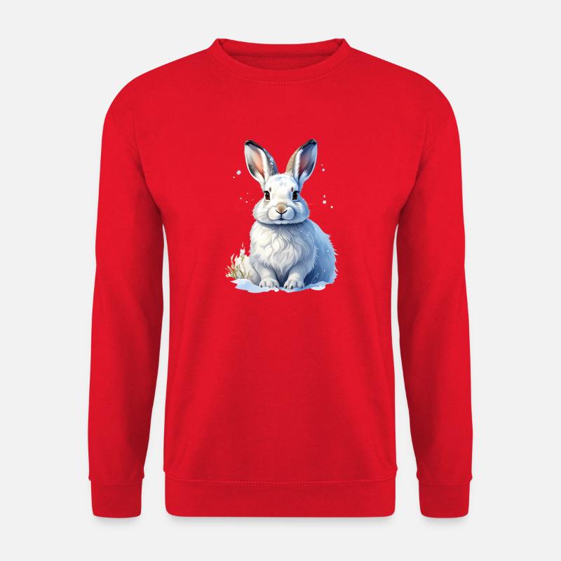 Schneehase - Unisex Pullover - Rot