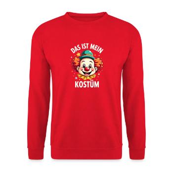 Déguisement de clown de carnaval Carnaval Carnaval - Sweat-shirt Unisexe - rouge - Devant - Alina (178cm) & Michal (187cm)