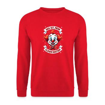 Déguisement de clown de carnaval Carnaval Carnaval - Sweat-shirt Unisexe - rouge - Devant - Alina (178cm) & Michal (187cm)