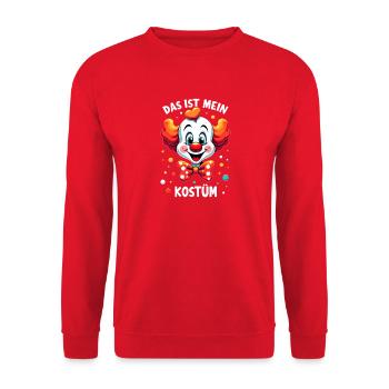 Déguisement de clown de carnaval Carnaval Carnaval - Sweat-shirt Unisexe - rouge - Devant - Alina (178cm) & Michal (187cm)
