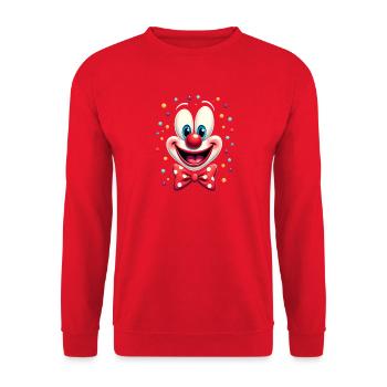 Déguisement de clown de carnaval Carnaval Carnaval - Sweat-shirt Unisexe - rouge - Devant - Alina (178cm) & Michal (187cm)