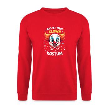 Déguisement de clown de carnaval Carnaval Carnaval - Sweat-shirt Unisexe - rouge - Devant - Alina (178cm) & Michal (187cm)