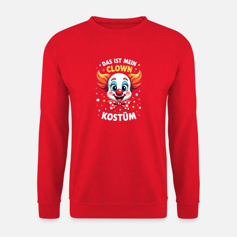 Carnival Clown Costume Carnival Carnival - Unisex Sweatshirt - red
