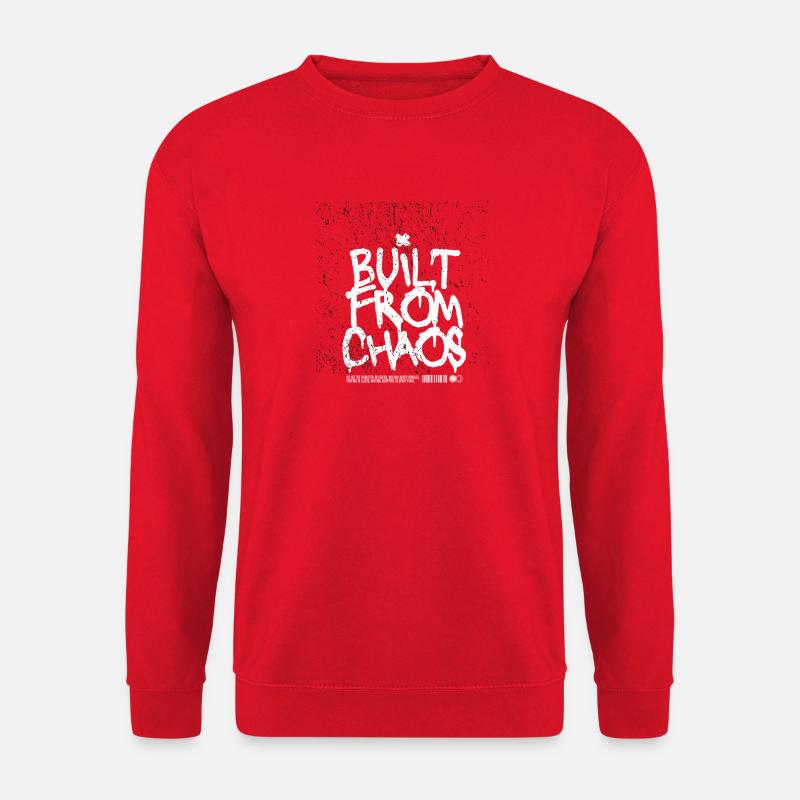 Built From Chaos Graffiti Design - Unisex Sweatshirt - red