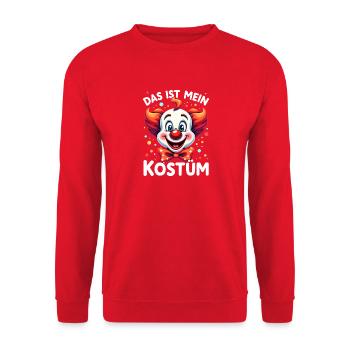 Carnival Clown Costume Carnival Carnival - Unisex Sweatshirt - red - Front - Alina (178cm) & Michal (187cm)