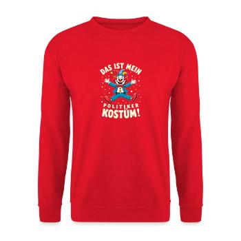 Carnaval costumé Politicien Carnaval - Sweat-shirt Unisexe - rouge - Devant - Alina (178cm) & Michal (187cm)